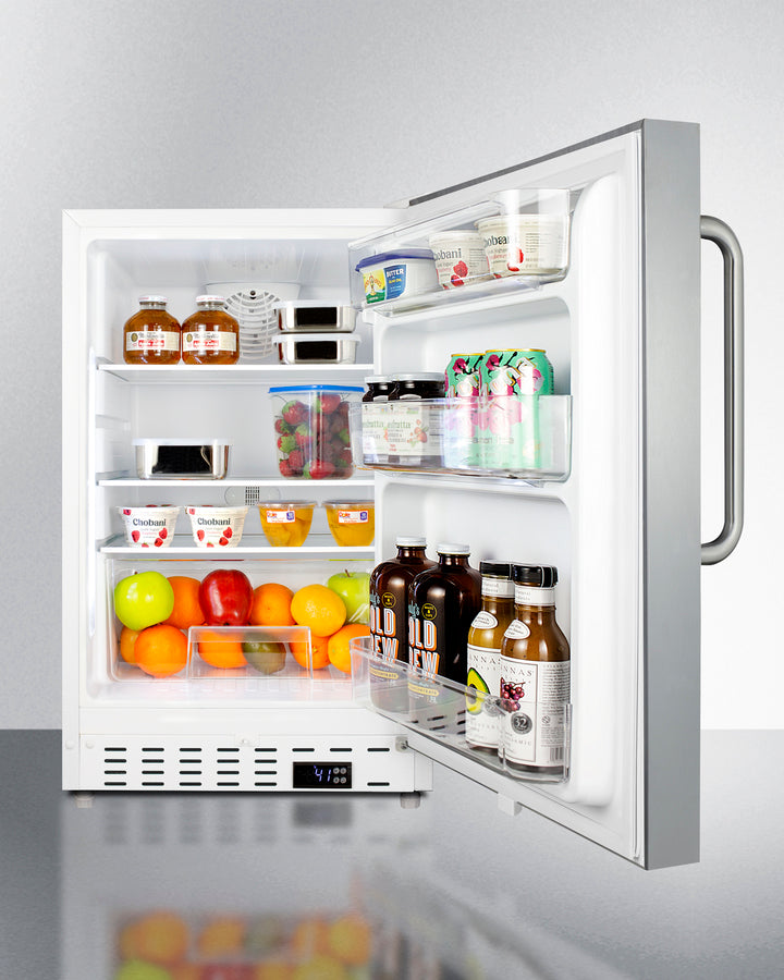 Summit 20" Wide Built-In All-Refrigerator ADA Compliant - ALR46WSSTB