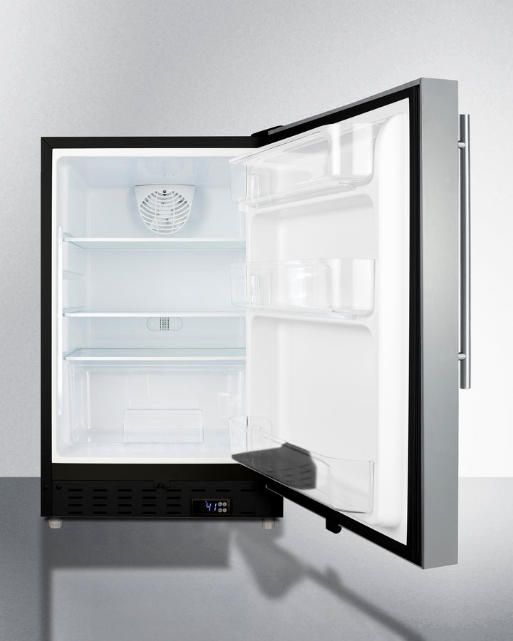 Summit 20" Wide Built-In All-Refrigerator ADA Compliant - ALR47BSSHV