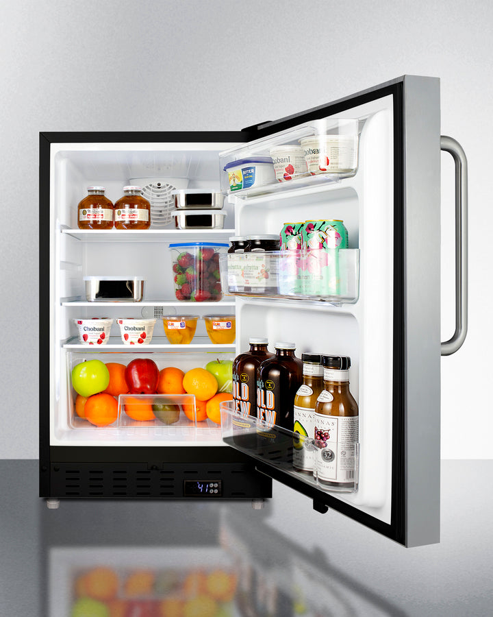 Summit 20" Wide Built-In All-Refrigerator ADA Compliant - ALR47BSSTB