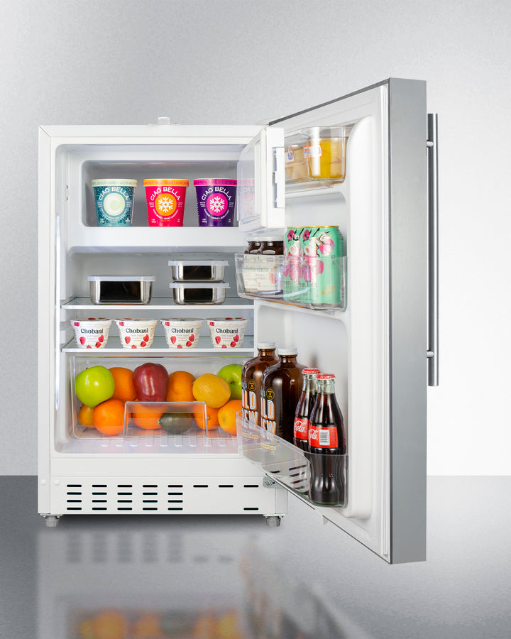 Summit 20" Wide Built-in Refrigerator-Freezer ADA Compliant - ALRF48CSSHV