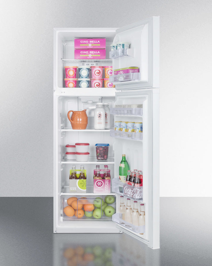 Summit 22" Wide Top Mount Refrigerator-Freezer in White - FF946W