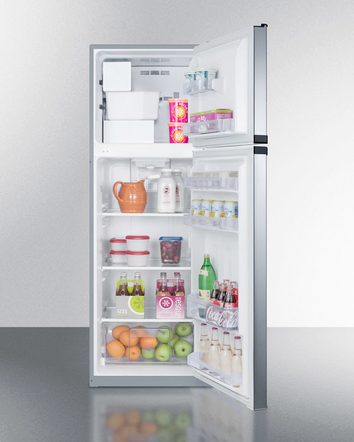 Summit 22" Wide Top Mount Refrigerator-Freezer With Icemaker - FF948SSIM