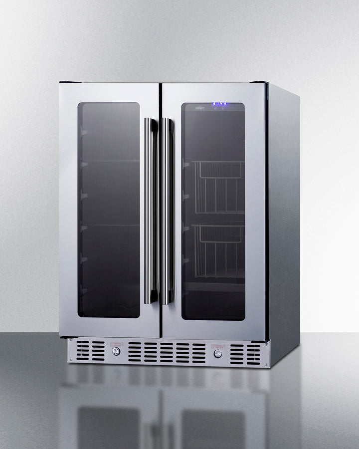 Summit 24" Built-In Dual-Zone Produce Refrigerator ADA Compliant - ALFD24WBVCSSPANTRY