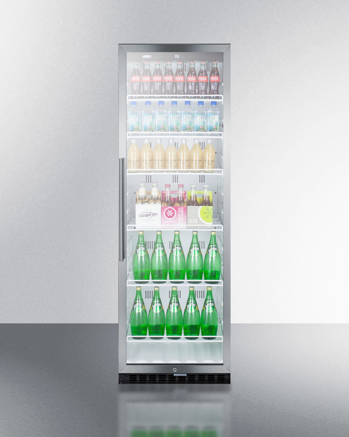Summit 24" Wide 12.6 Cu.Ft. Beverage Center with Stainless Steel Cabinet - SCR1400WCSS