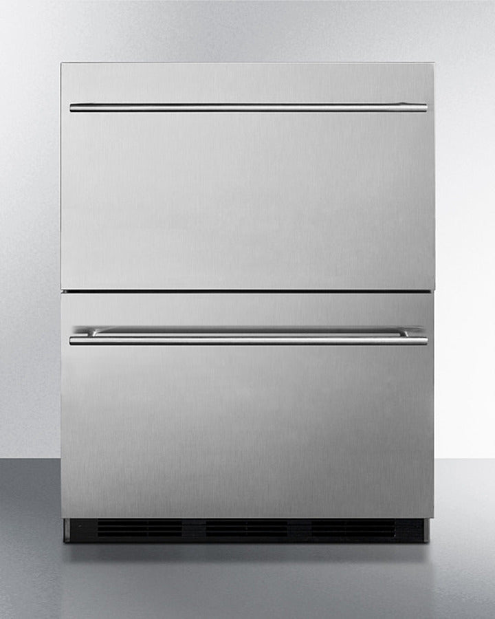 Summit 24" Wide 2-Drawer All-Refrigerator - SP6DBS2D7