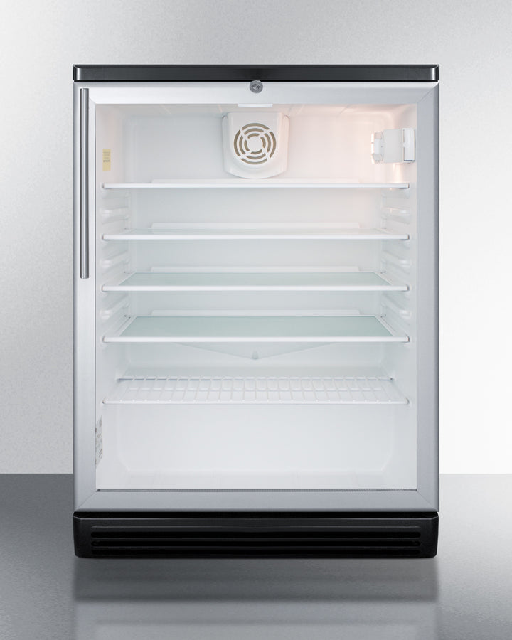 Summit 24" Wide 5.5 Cu.Ft. Built-In Beverage Center with Thin Handle - SCR600BGLBIHV