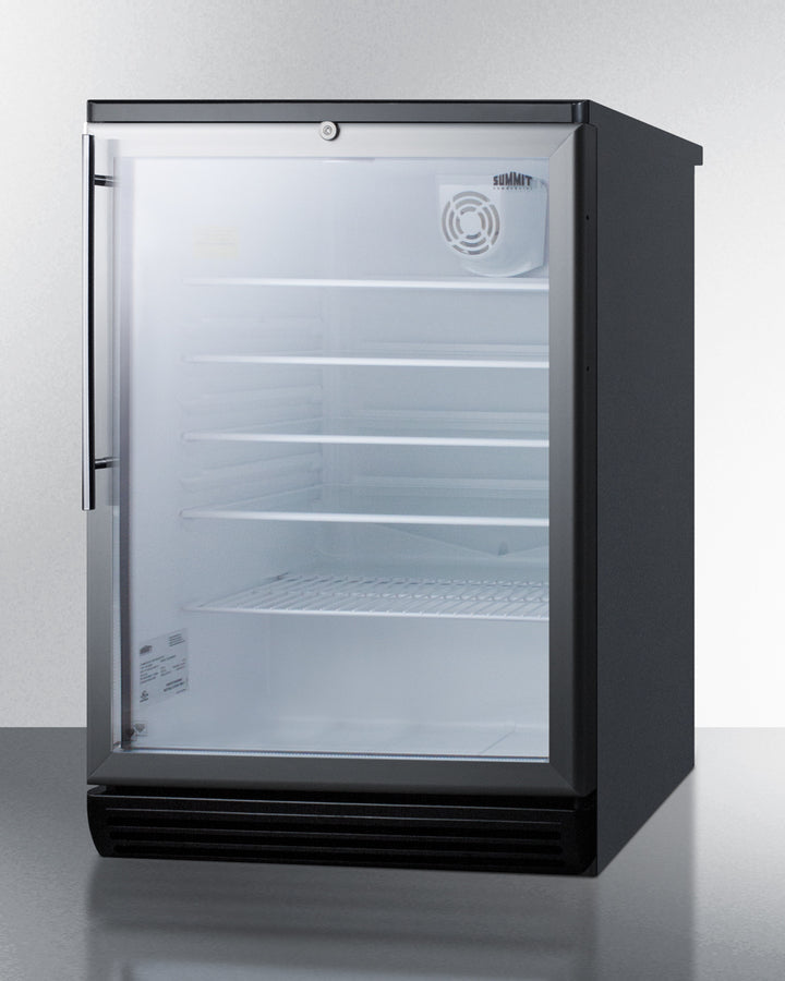 Summit 24" Wide 5.5 Cu.Ft. Built-In Beverage Center with Thin Handle - SCR600BGLBIHV