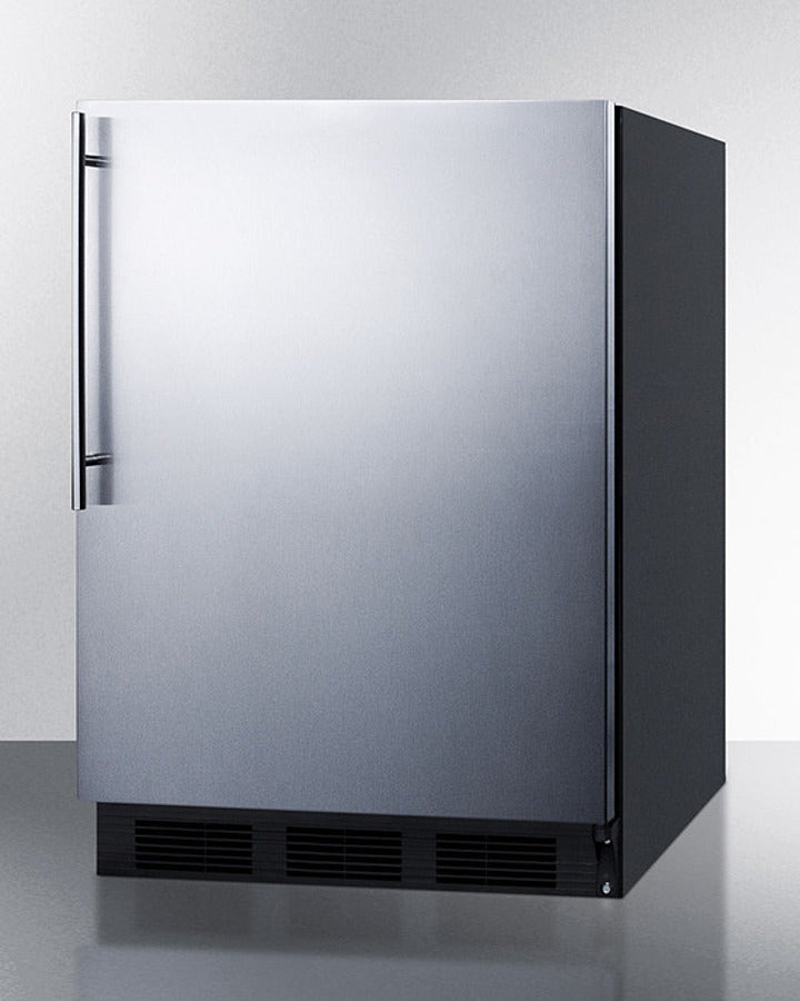 Summit 24" Wide All-Refrigerator With Thin Handle - FF63BKSSHV