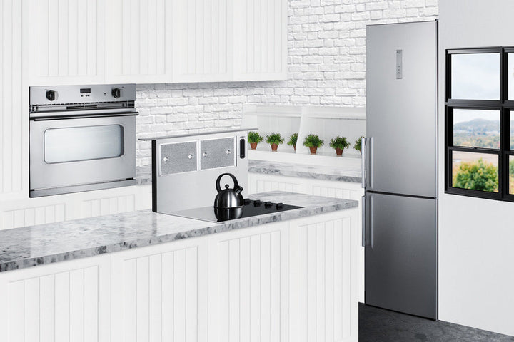 Summit 24" Wide Bottom Freezer Refrigerator with Fingerprint-Resistant Doors - FFBF192SS