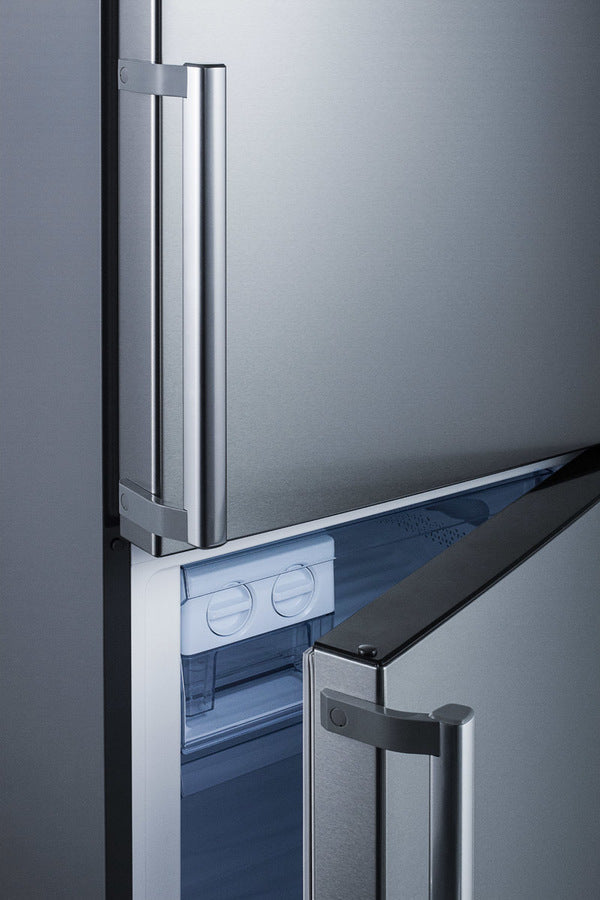 Summit 24" Wide Bottom Freezer Refrigerator with Fingerprint-Resistant Doors - FFBF192SS