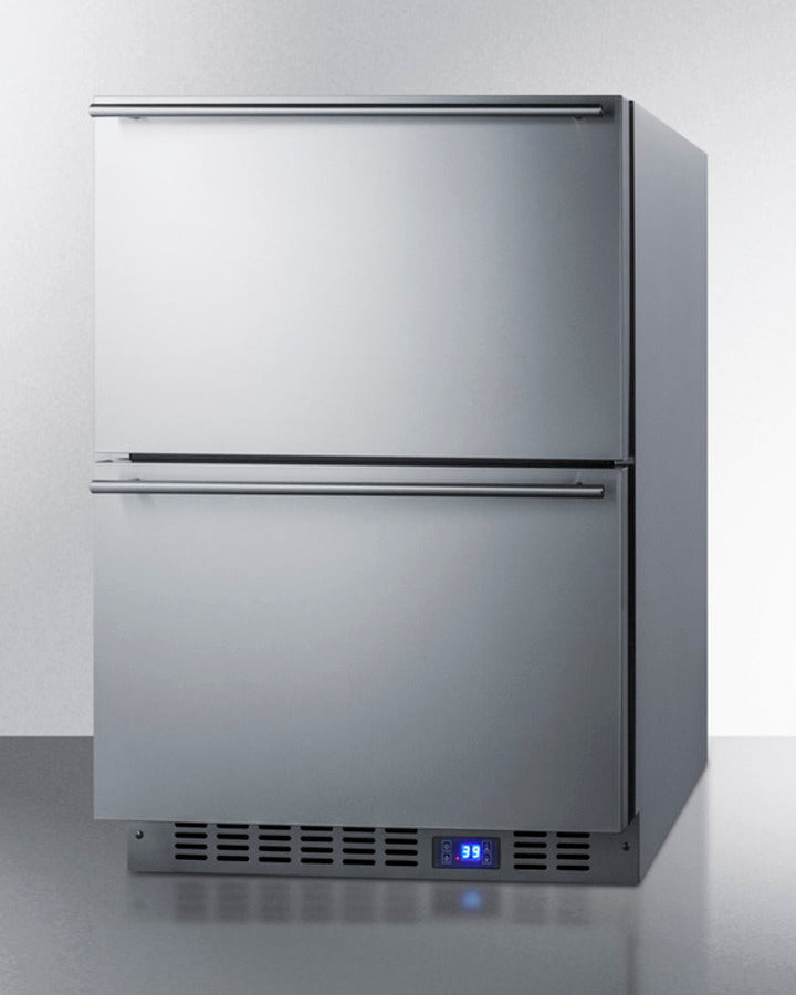 Summit 24" Wide Built-In 2-Drawer All-Refrigerator - FF642D