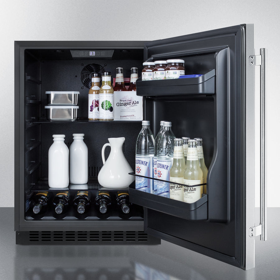 Summit 24" Wide Built-In All-Refrigerator ADA Compliant - AL54