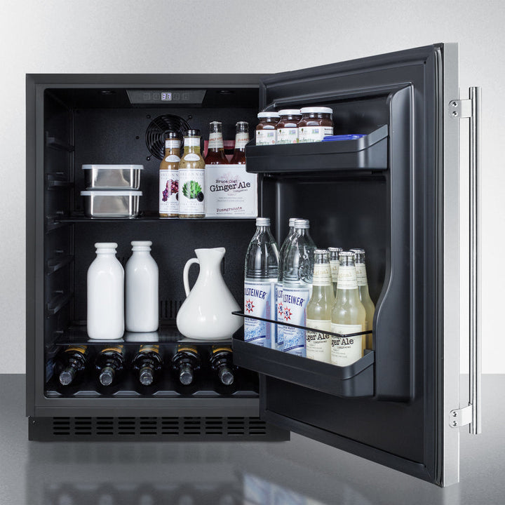 Summit 24" Wide Built-In All-Refrigerator ADA Compliant - AL54