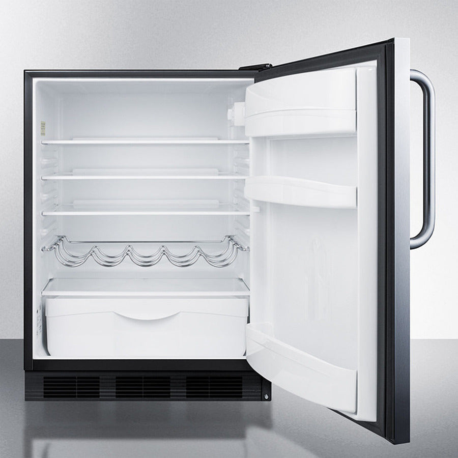 Summit 24" Wide Built-In All-Refrigerator - FF63BKCSS