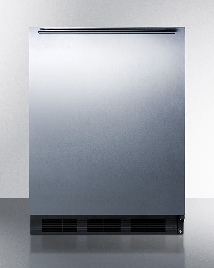 Summit 24" Wide Built-In All-Refrigerator With Horizontal Handle  ADA Compliant - FF63BKBISSHHADA