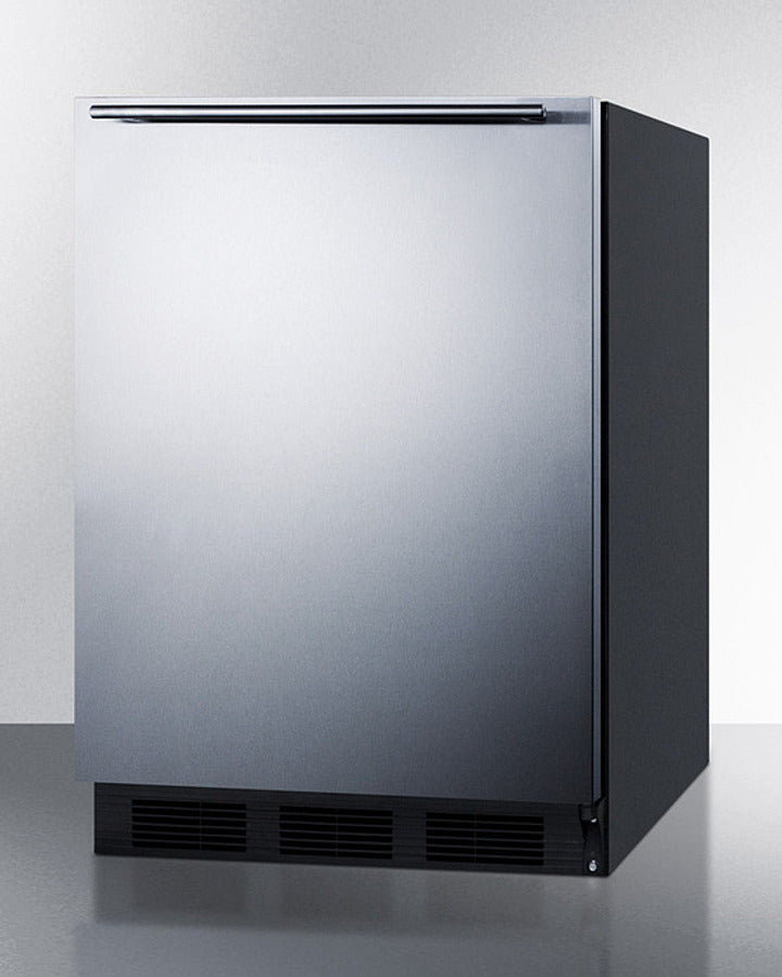 Summit 24" Wide Built-In All-Refrigerator With Horizontal Handle  ADA Compliant - FF63BKBISSHHADA