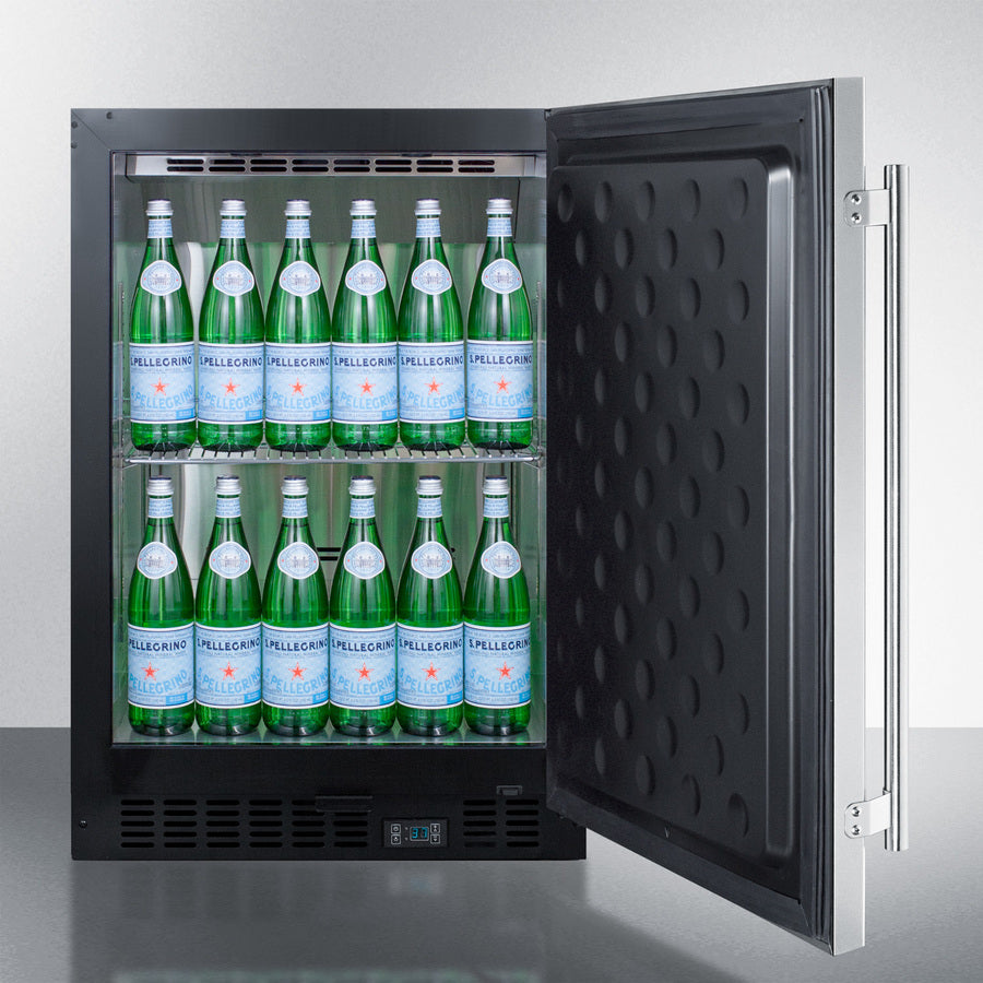 Summit 24" Wide Built-In Beverage Center - SCR610BLSDCSS