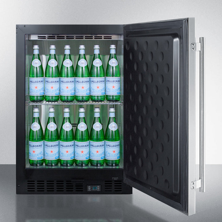 Summit 24" Wide Built-In Beverage Center - SCR610BLSDCSS