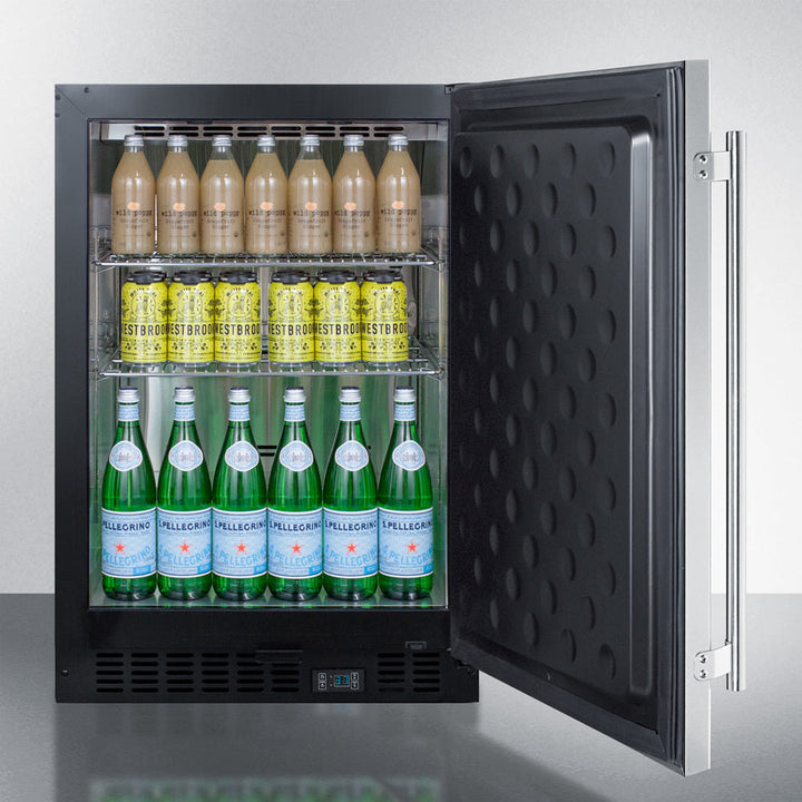 Summit 24" Wide Built-In Beverage Center - SCR610BLSDCSS