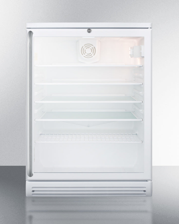 Summit 24" Wide Built-In Beverage Center with Full-Length Towel Bar Handle - SCR600GLBISH