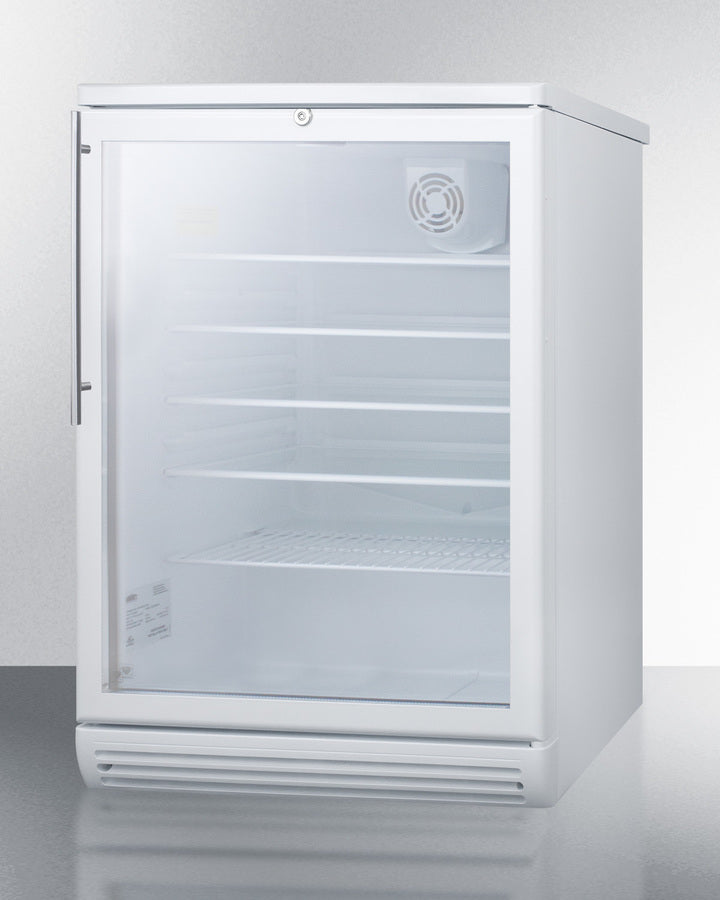 Summit 24" Wide Built-In Beverage Center with Thin Handle - SCR600GLBIHV