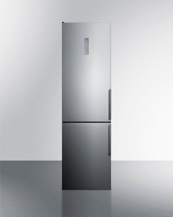 Summit 24" Wide Built-In Bottom Freezer Refrigerator With Icemaker - FFBF192SSBIIMLHD