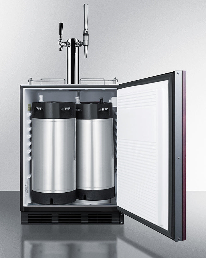 Summit 24" Wide Built-In Coffee Kegerator ADA Compliant - SBC58BLBIADAIFCMTWIN