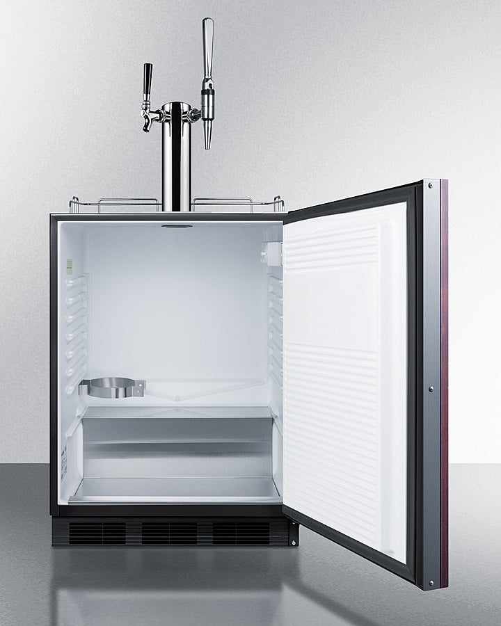 Summit 24" Wide Built-In Coffee Kegerator ADA Compliant - SBC58BLBIADAIFCMTWIN