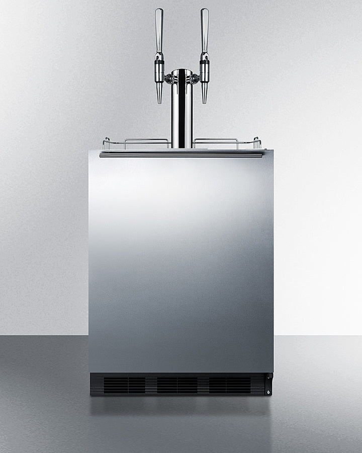 Summit 24" Wide Built-In Nitro-Infused Coffee Kegerator, ADA Compliant - SBC58BLBIADANCFTWIN