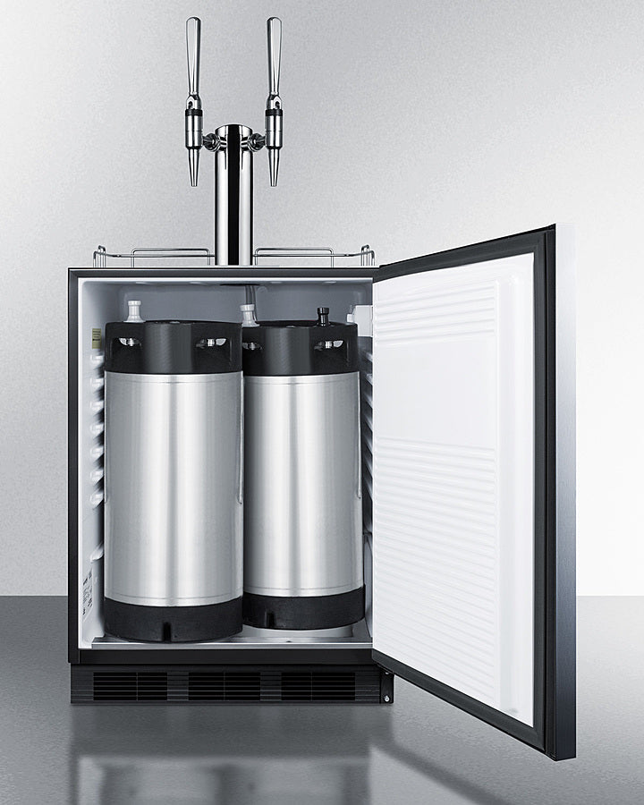 Summit 24" Wide Built-In Nitro-Infused Coffee Kegerator, ADA Compliant - SBC58BLBIADANCFTWIN