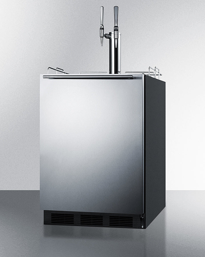 Summit 24" Wide Built-In Nitro-Infused Coffee Kegerator, ADA Compliant - SBC58BLBIADANCFTWIN