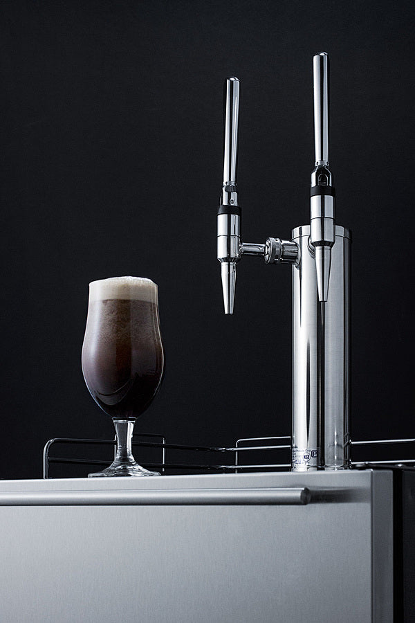 Summit 24" Wide Built-In Nitro-Infused Coffee Kegerator, ADA Compliant - SBC58BLBIADANCFTWIN