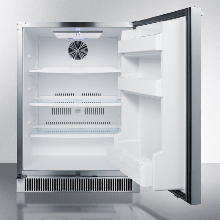 Summit 24" Wide Built-In Outdoor All-Refrigerator - CL68ROS