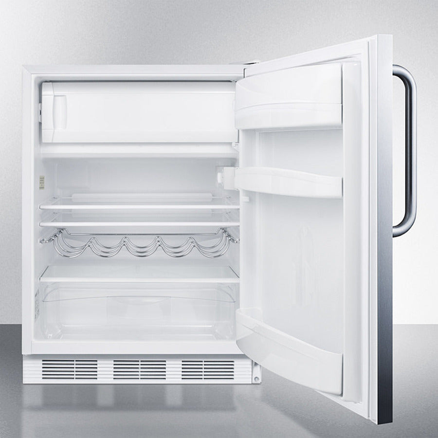 Summit 24" Wide Built-In Refrigerator-Freezer ADA Compliant - CT661WBISSTBADA