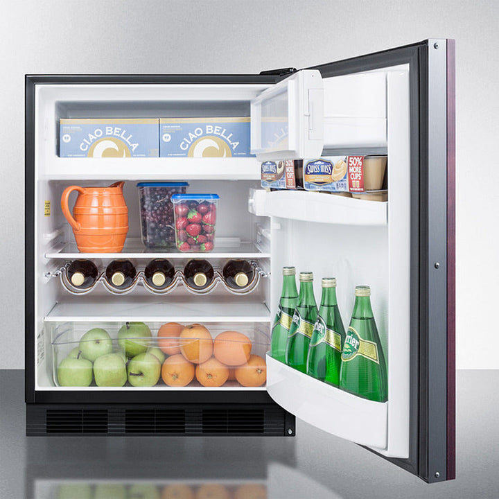 Summit 24" Wide Built-In Refrigerator-Freezer ADA Compliant (Panel Not Included) - CT663BKBIIFADA