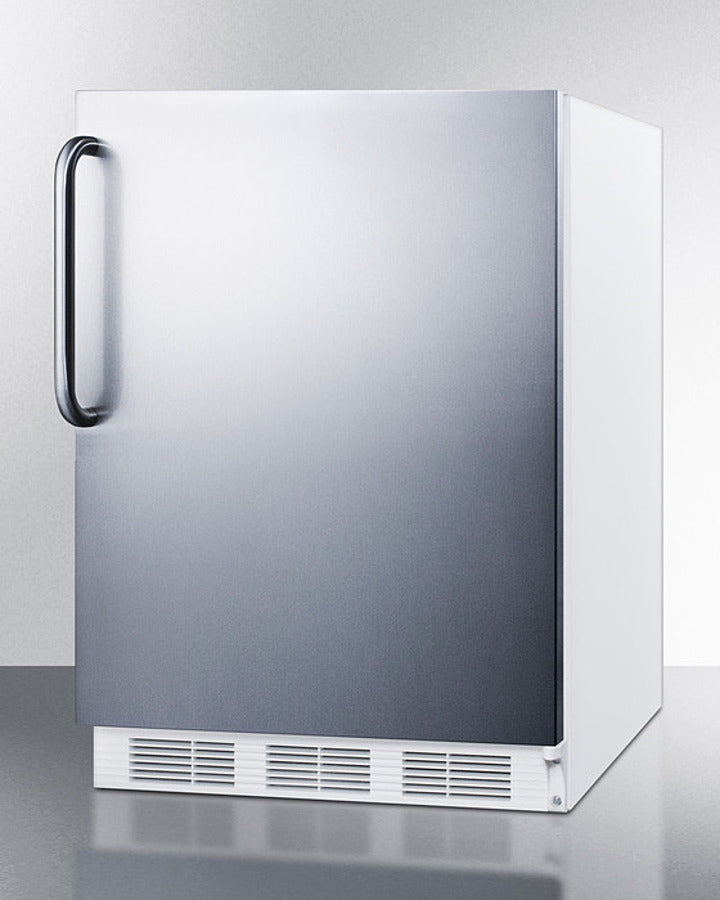 Summit 24" Wide Built-In Refrigerator-Freezer - CT661WBISSTB