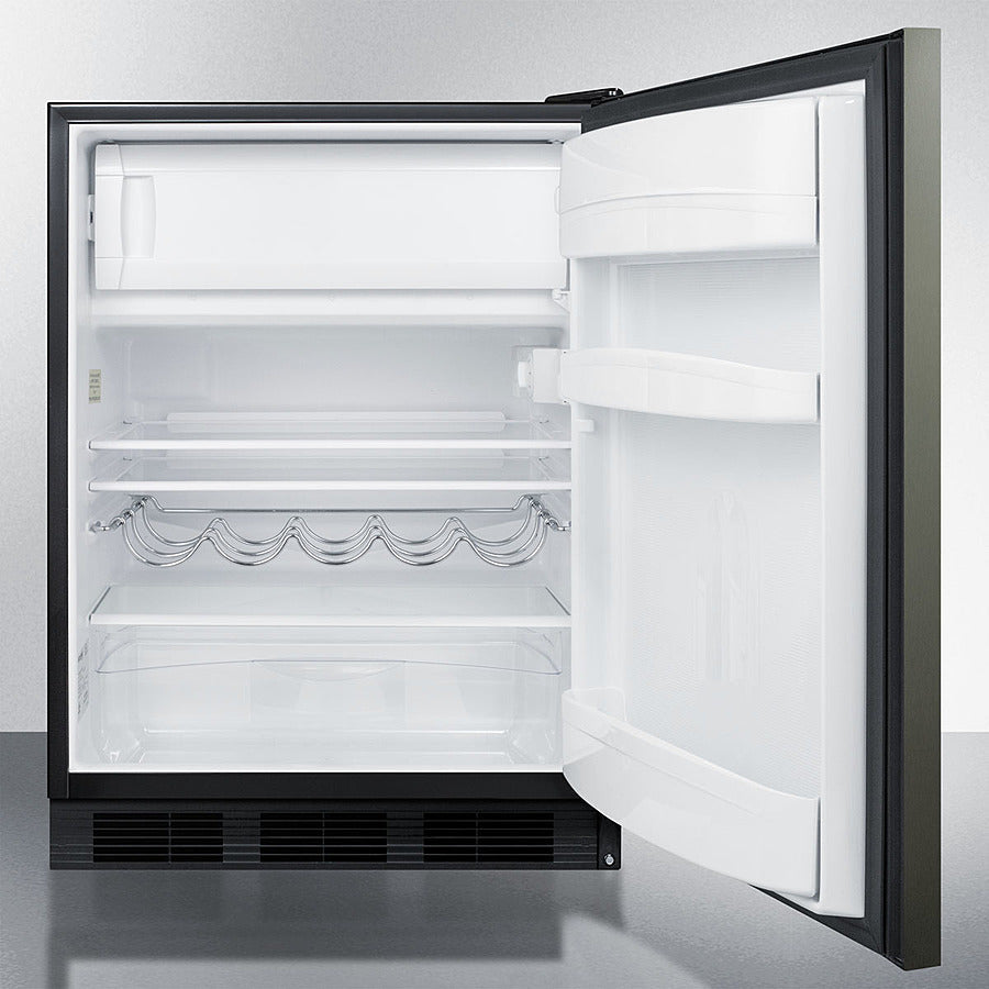 Summit 24" Wide Built-In Refrigerator-Freezer - CT663BKBIKSHH