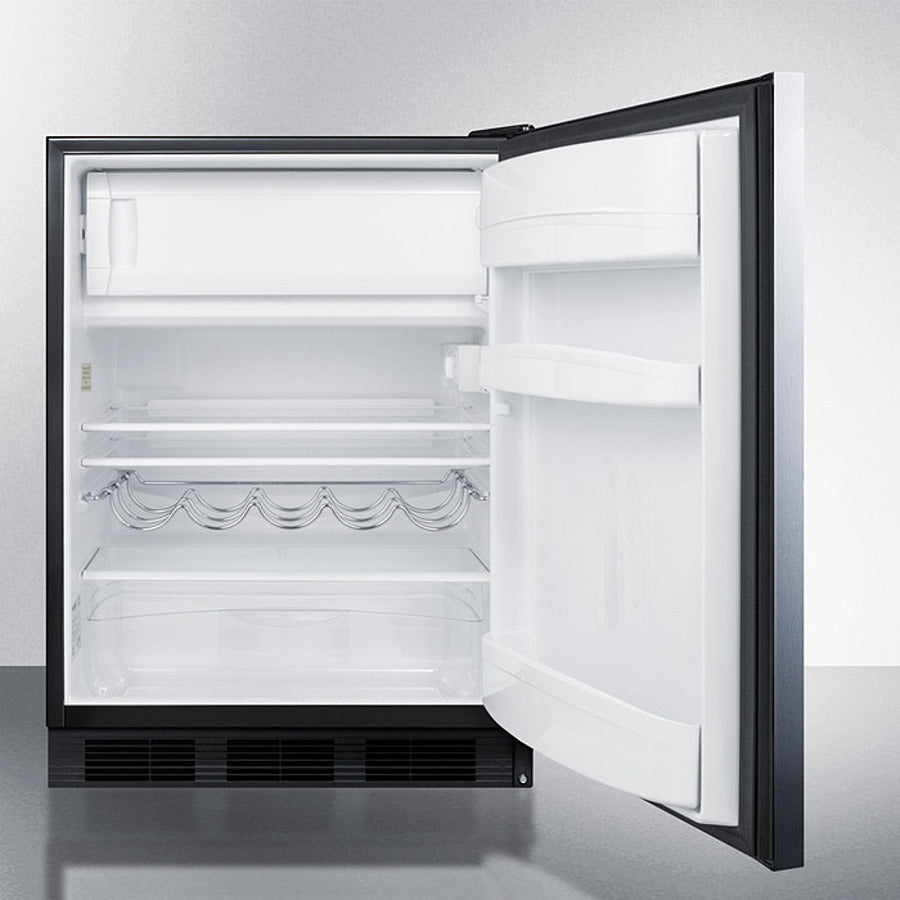 Summit 24" Wide Built-In Refrigerator-Freezer - CT663BKBISSHH