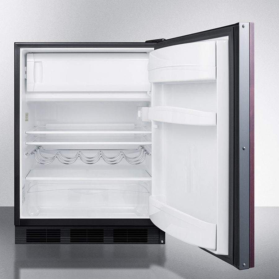 Summit 24" Wide Built-In Refrigerator-Freezer (Panel Not Included) - CT663BKBIIF