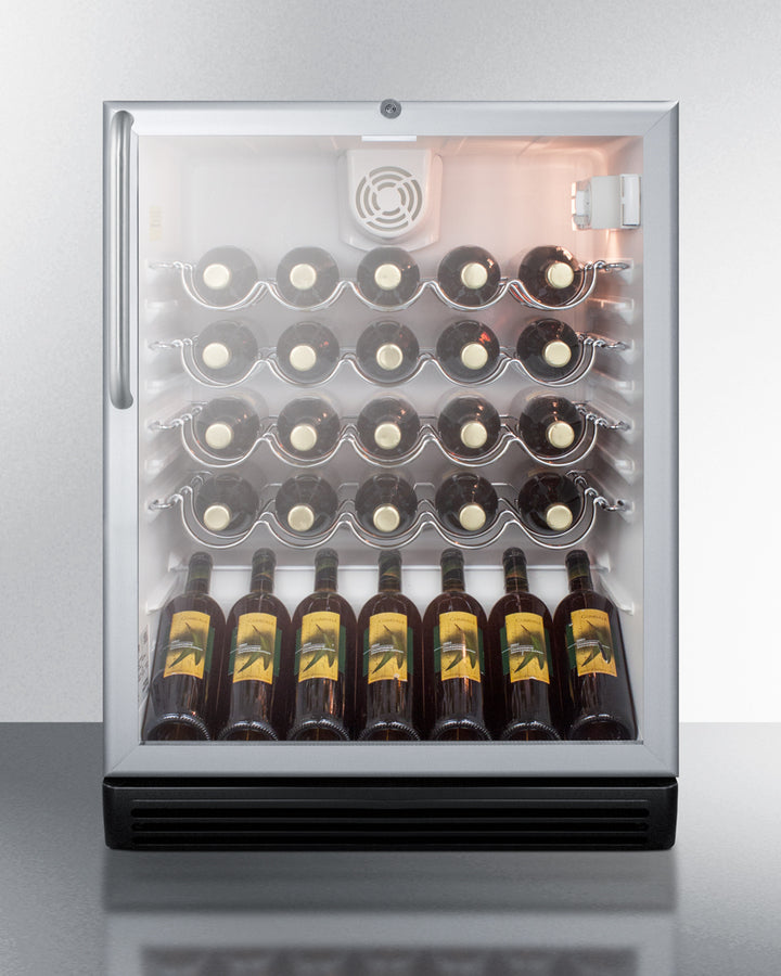 Summit 24" Wide Built-In Wine Cellar, ADA Compliant - SWC6GBLBITBADA
