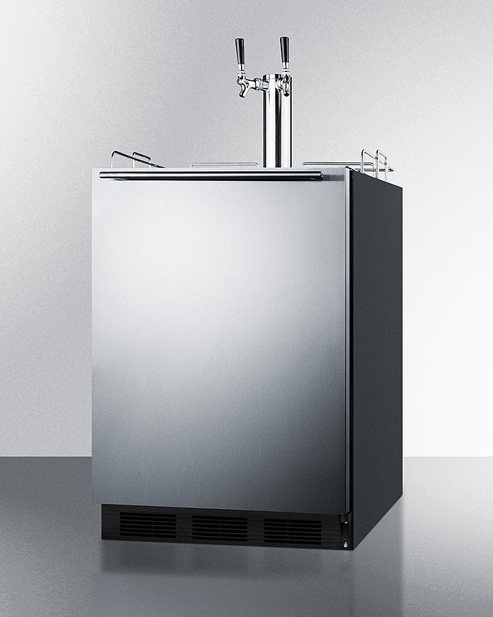Summit 24" Wide Built-In Wine Kegerator, ADA Compliant - SBC58BLBIADAWKDTWIN