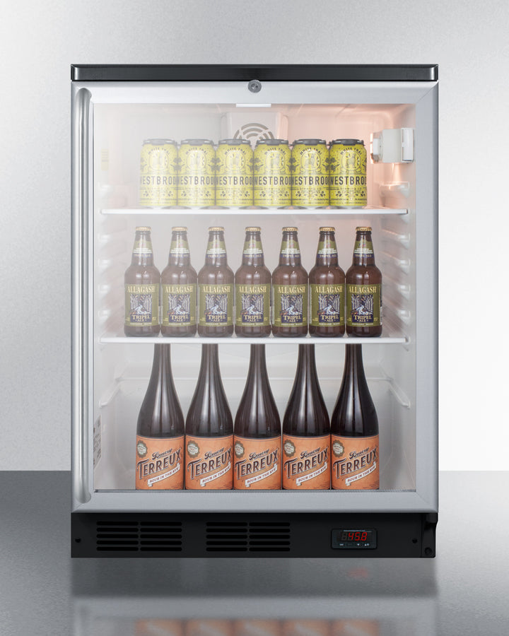 Summit 24" Wide Craft Beer Pub Cellar - SCR600BGLDTPUBSH