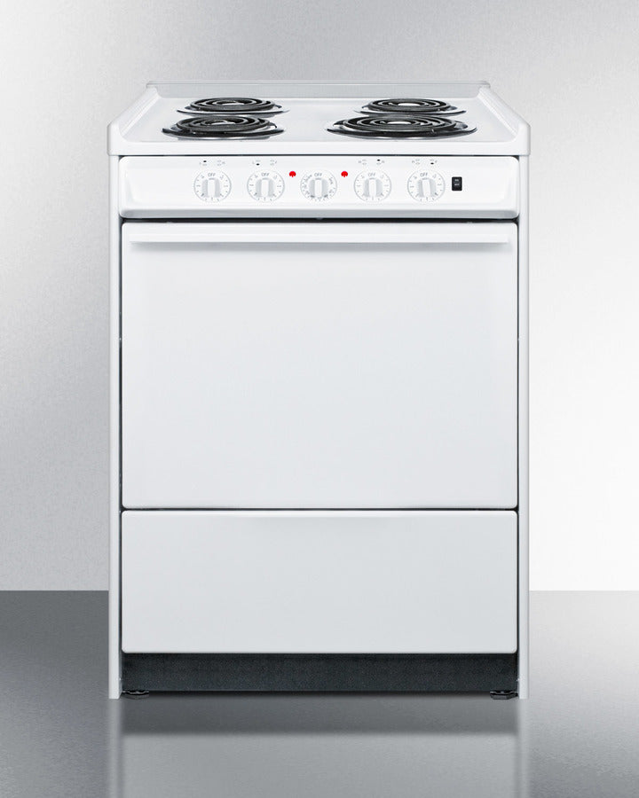 Summit 24" Wide Electric Coil Top Range - WEM610R