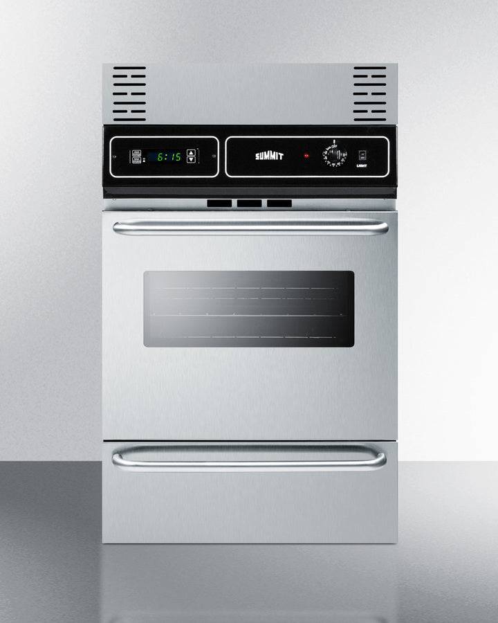 Summit 24" Wide Electric Wall Oven - TEM721BKW
