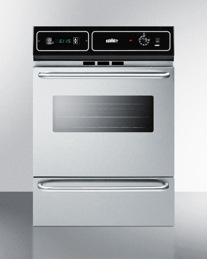 Summit 24" Wide Electric Wall Oven - TEM721BKW