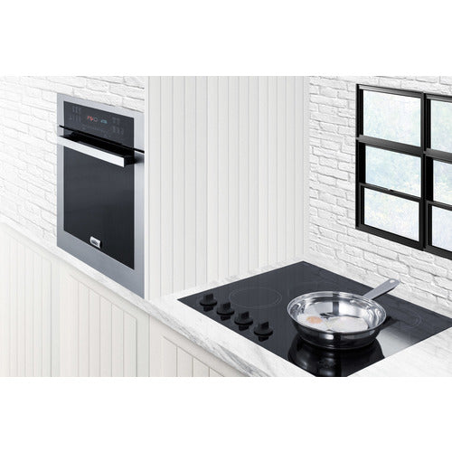 Summit 24" Wide Electric Wall Oven with Stainless Steel Exterior - SEW24SS