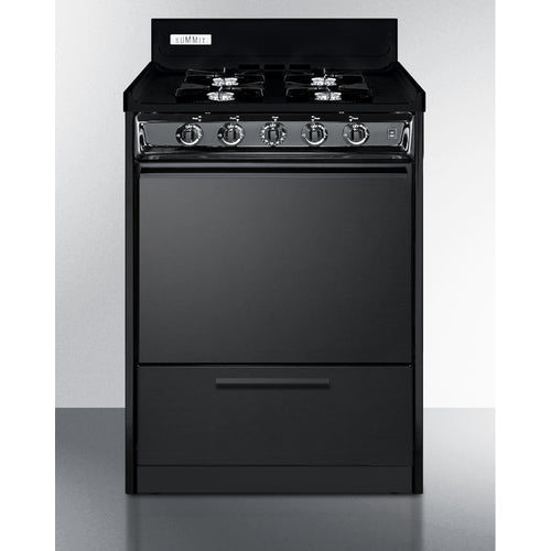 Summit 24" Wide Gas Range, Open Burners - TNM6107C