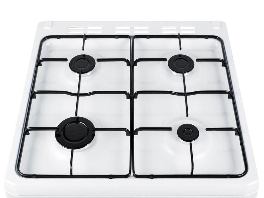 Summit 24" Wide Gas Range with White Cabinet - PRO241G