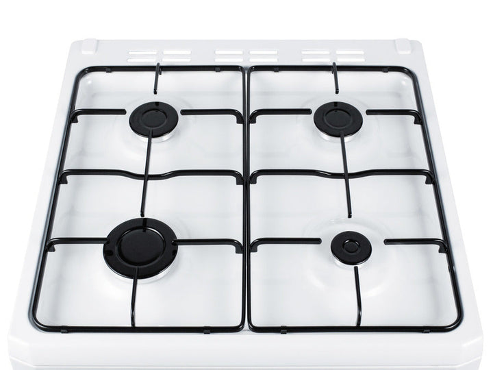 Summit 24" Wide Gas Range with White Cabinet - PRO241G