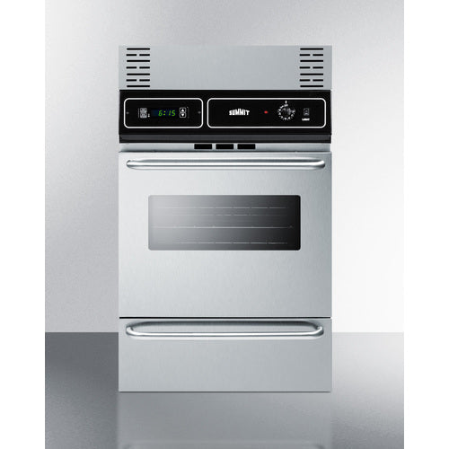 Summit 24" Wide Gas Wall Oven - TTM7212BKW